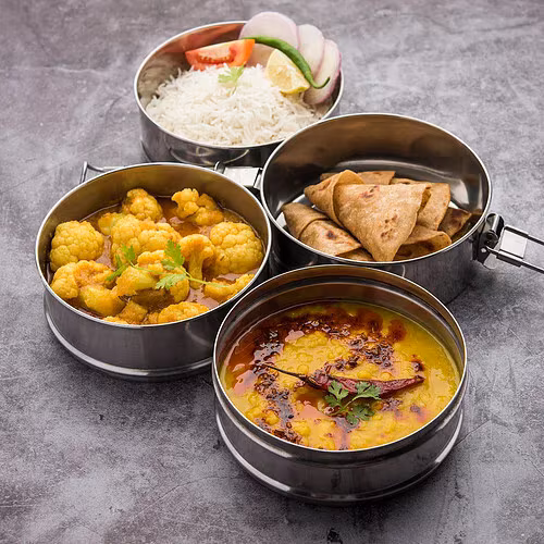 A served tiffin